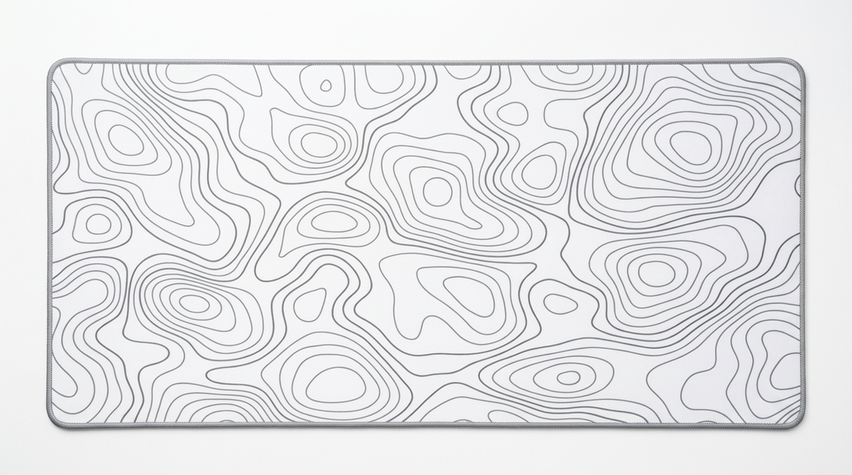 Tapis de Souris Deskmat XXL Motif Topographique (900x400x2mm)