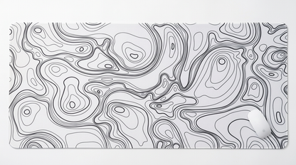 Tapis de Souris Deskmat XXL Motif Topographique (900x400x2mm)