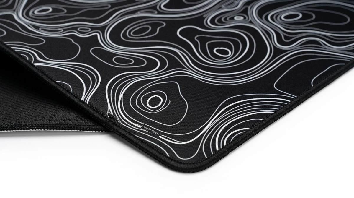 Tapis de Souris Deskmat XXL Motif Topographique (900x400x2mm)