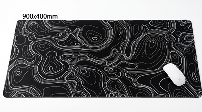 Tapis de Souris Deskmat XXL Motif Topographique (900x400x2mm)