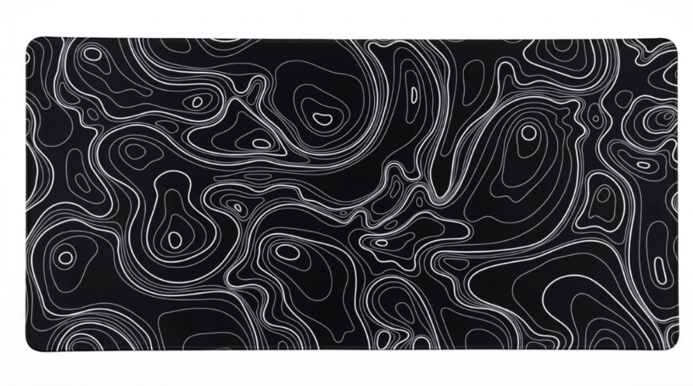 Tapis de Souris Deskmat XXL Motif Topographique (900x400x2mm)